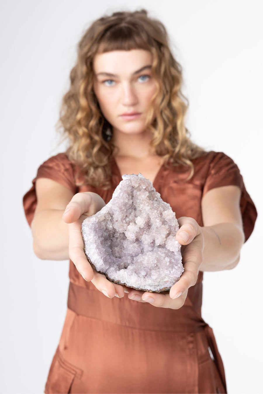 Open Purple Quartz Geode - Burning Torch Online Boutique