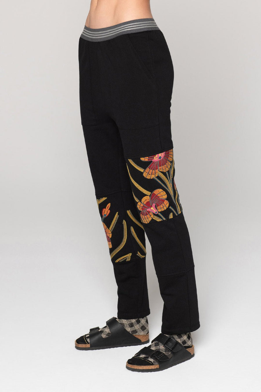 ORCHID FOREST JOGGER, BLACK - Burning Torch Online Boutique