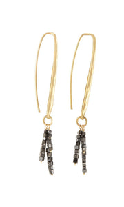 OSIRIS EARRINGS, BLACK - Burning Torch Online Boutique