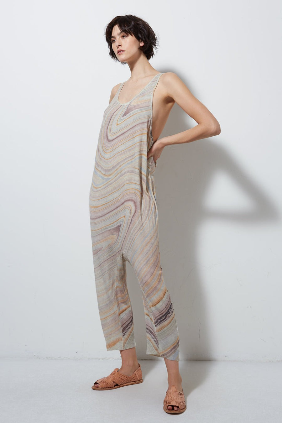 PAINTED DESERT PRINTED CASHMERE ONSIE, MARBLE SAMPLE - Burning Torch Online Boutique