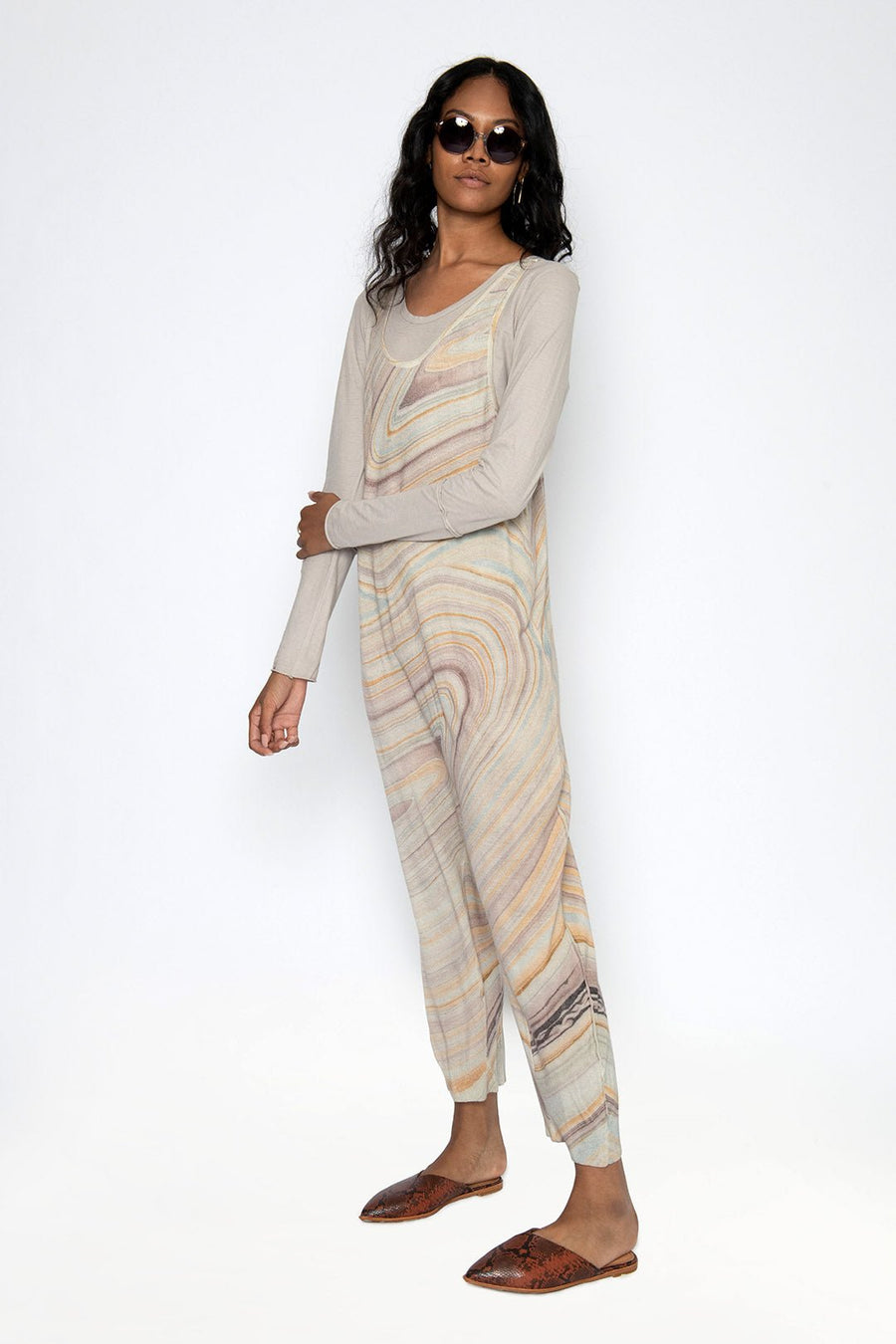 PAINTED DESERT PRINTED CASHMERE ONSIE, MARBLE SAMPLE - Burning Torch Online Boutique