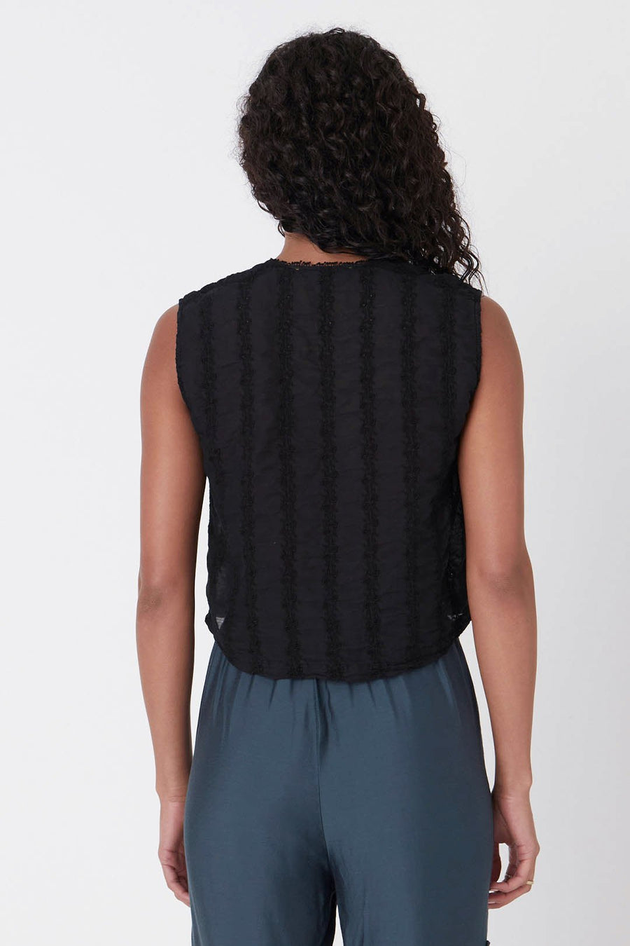 PARKER SLEEVELESS TOP, BLACK - Burning Torch Online Boutique