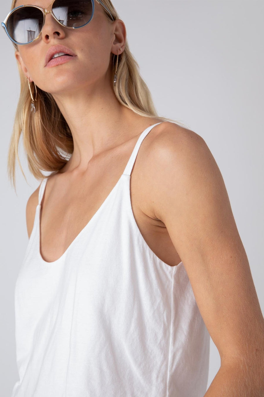 P.C.H. KNIT CAMI, WHITE - Burning Torch Online Boutique