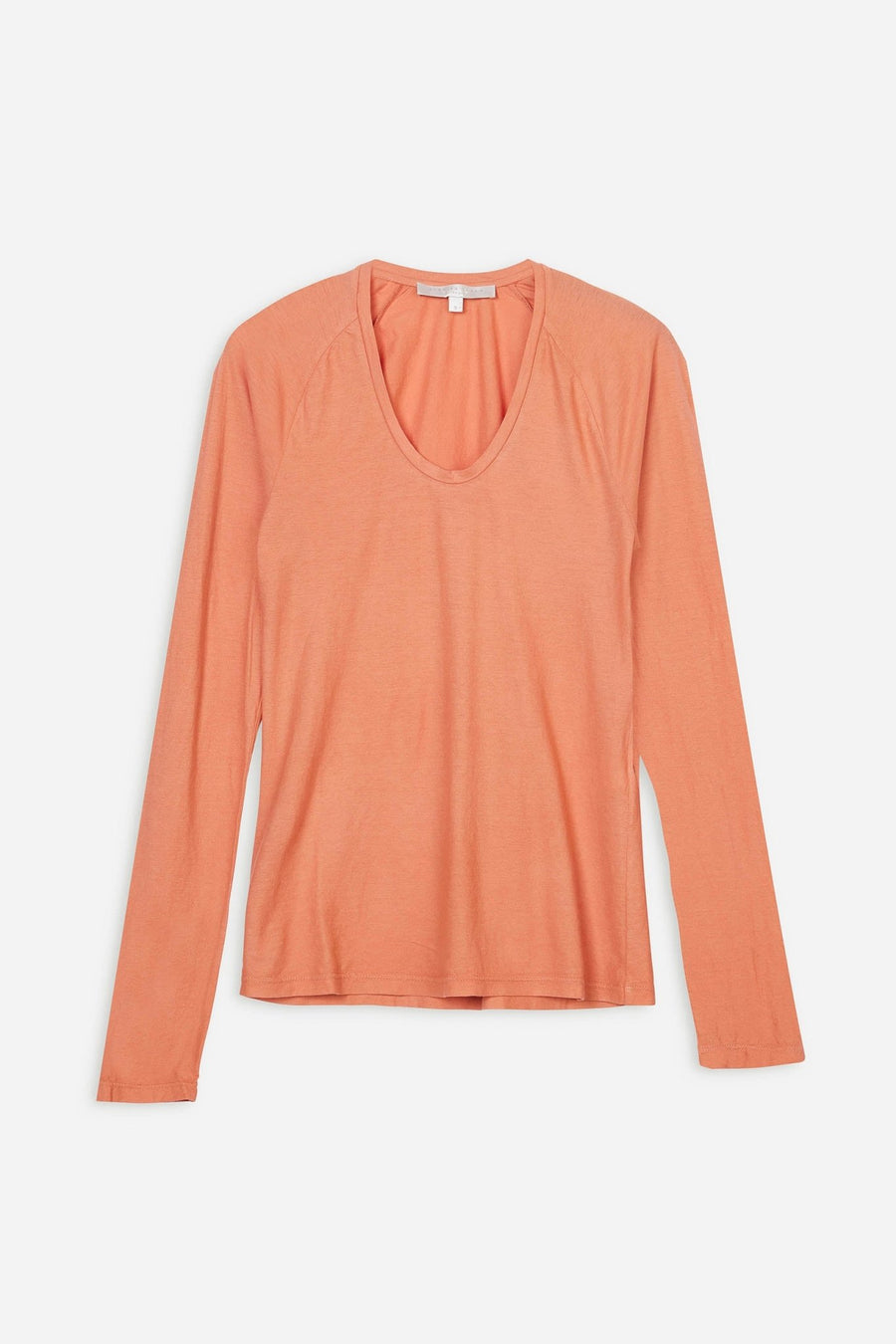P.C.H. LONG SLEEVE SCOOP NECK TEE, MELON - Burning Torch Online Boutique
