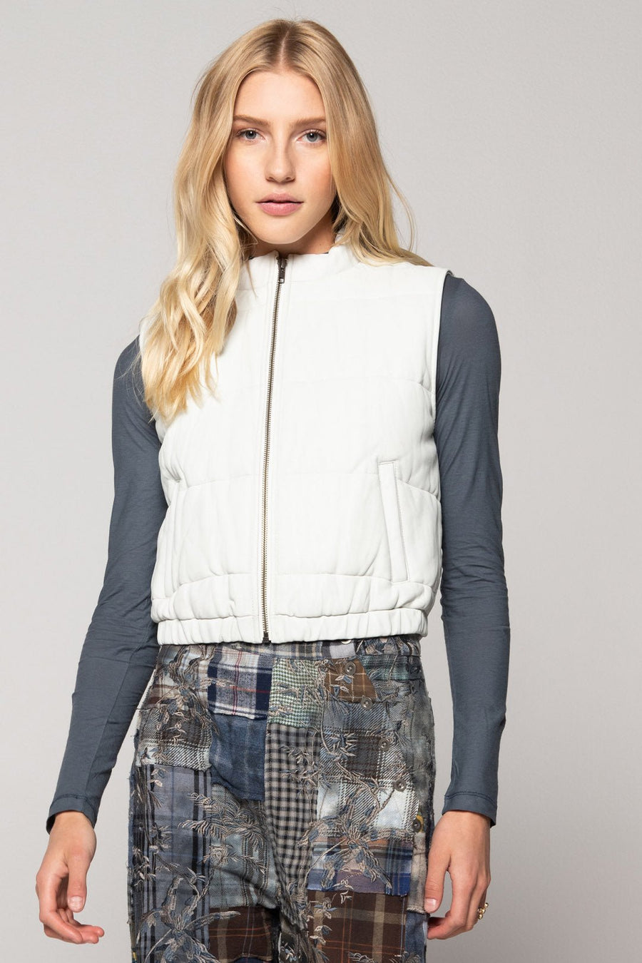 PUFFER VEST, SAMPLE, CLOUD - Burning Torch Online Boutique