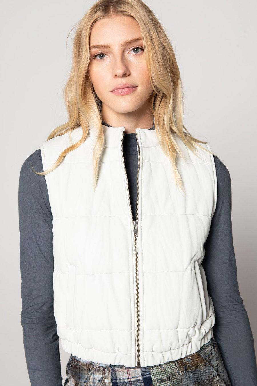 PUFFER VEST, SAMPLE, CLOUD - Burning Torch Online Boutique
