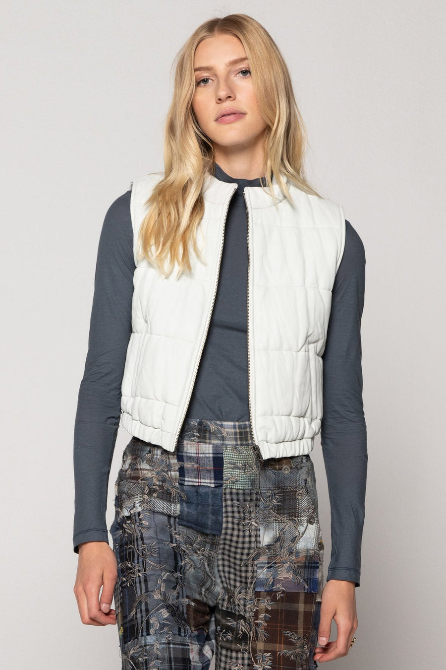PUFFER VEST, SAMPLE, CLOUD - Burning Torch Online Boutique