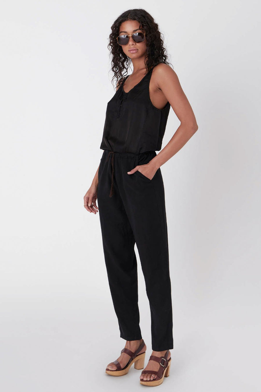 Repose Overalls Washed Black - Burning Torch Online Boutique