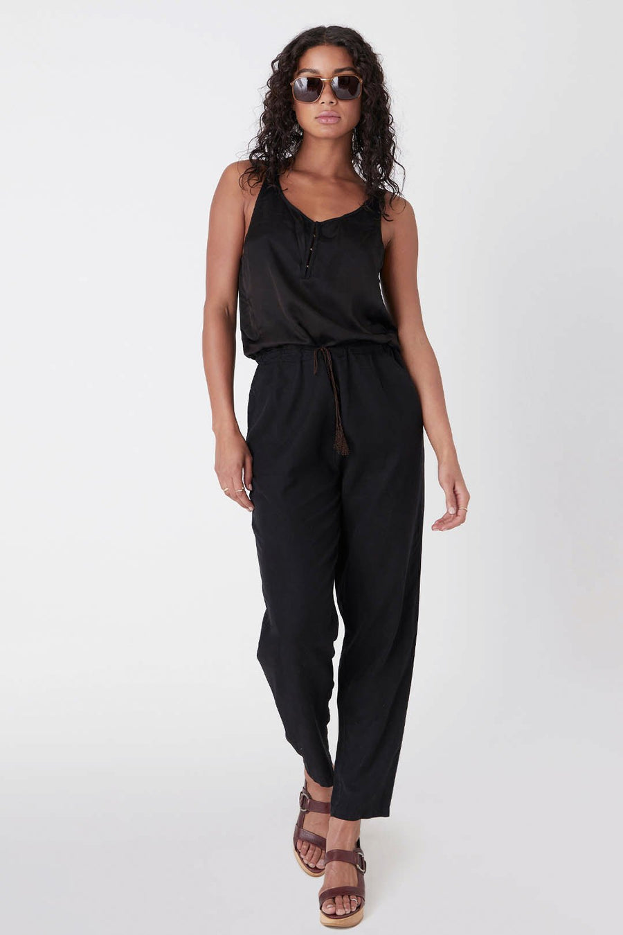 Repose Overalls Washed Black - Burning Torch Online Boutique