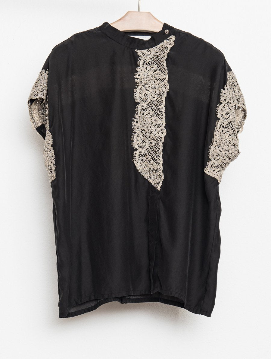 Stella Shell Top Black sample - Burning Torch Online Boutique