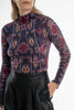 TATE PRINTED CASHMERE TURTLENECK, IKAT - Burning Torch Online Boutique