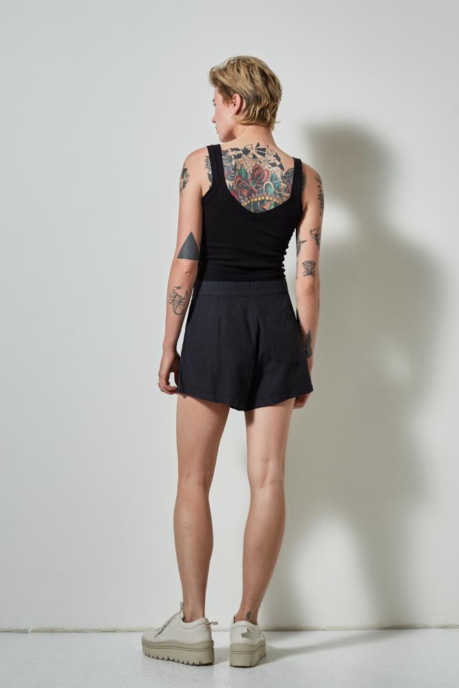 TATSU SHORT, VINTAGE BLACK sample - Burning Torch Online Boutique
