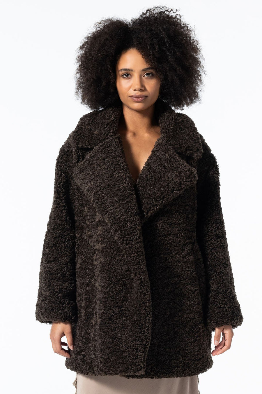 TEDDY FAUX FUR COAT, BROWN - Burning Torch Online Boutique