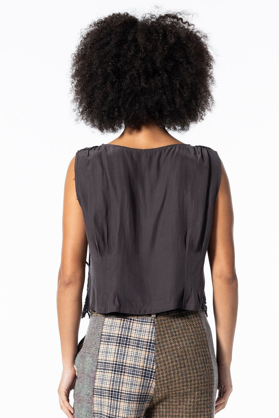 THE EMPRESS SLEEVELESS TOP, LICORICE - Burning Torch Online Boutique