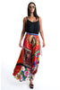 THE LILY UPCYCLED SCARVES WRAP SKIRT, MULTI - Burning Torch Online Boutique