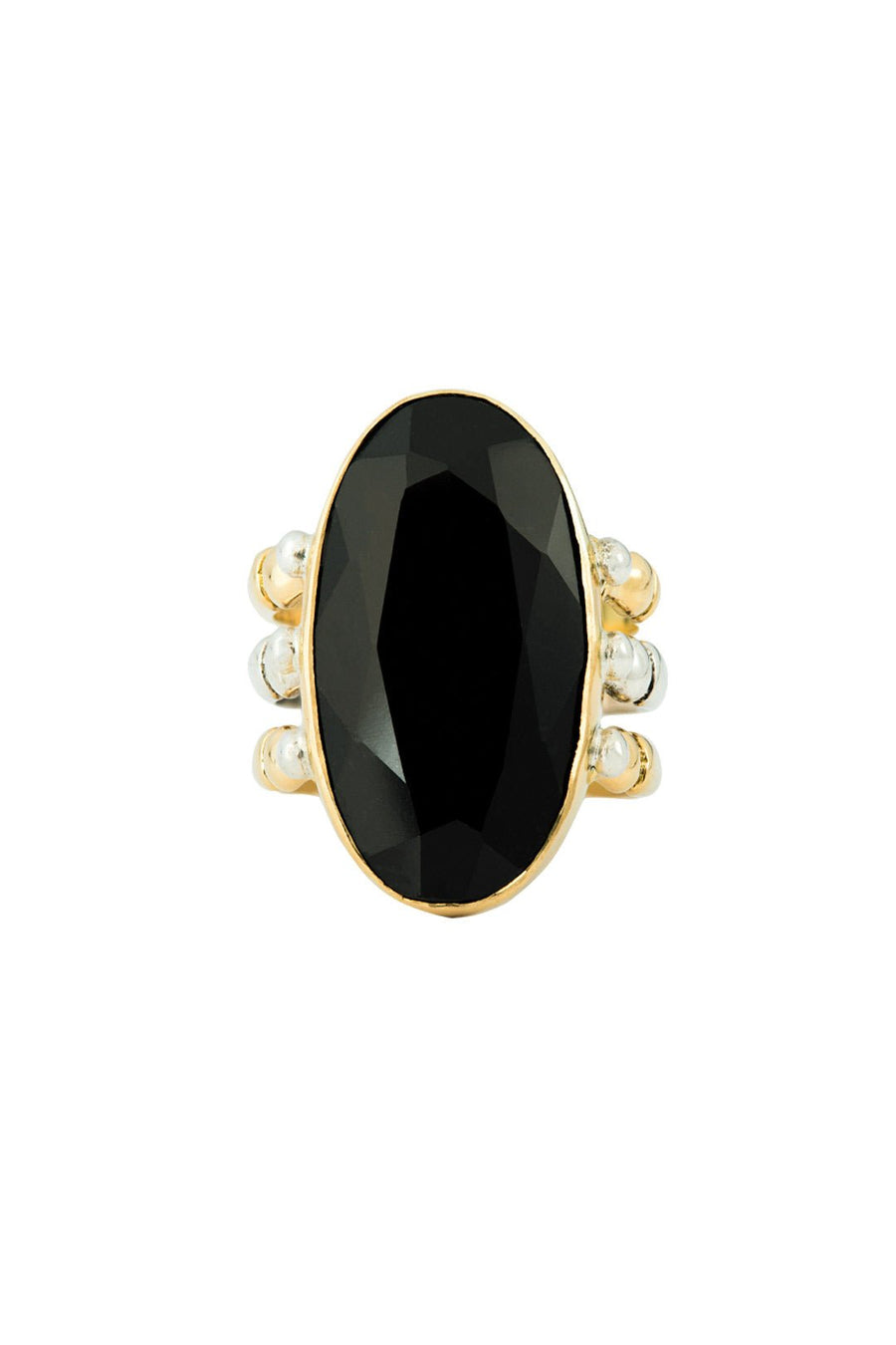 TRIAD RING 18KT GOLD MAYAN JADE - Burning Torch Online Boutique