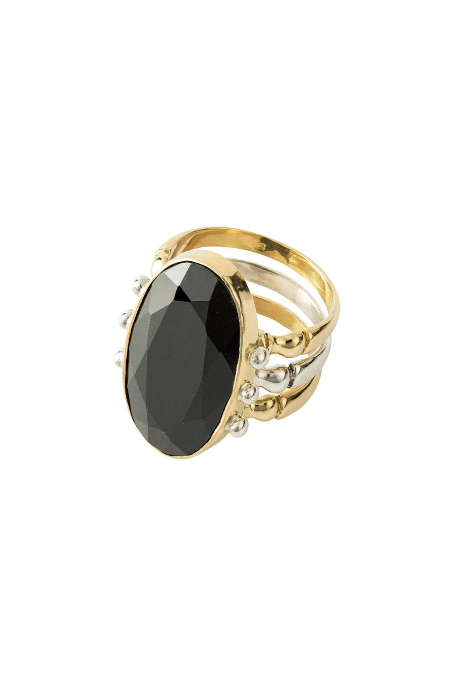 TRIAD RING 18KT GOLD MAYAN JADE - Burning Torch Online Boutique