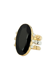 TRIAD RING 18KT GOLD MAYAN JADE - Burning Torch Online Boutique