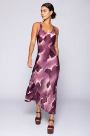 UBUD BIAS MAXI DRESS, PLUM - SAMPLE 30540 - Burning Torch Online Boutique