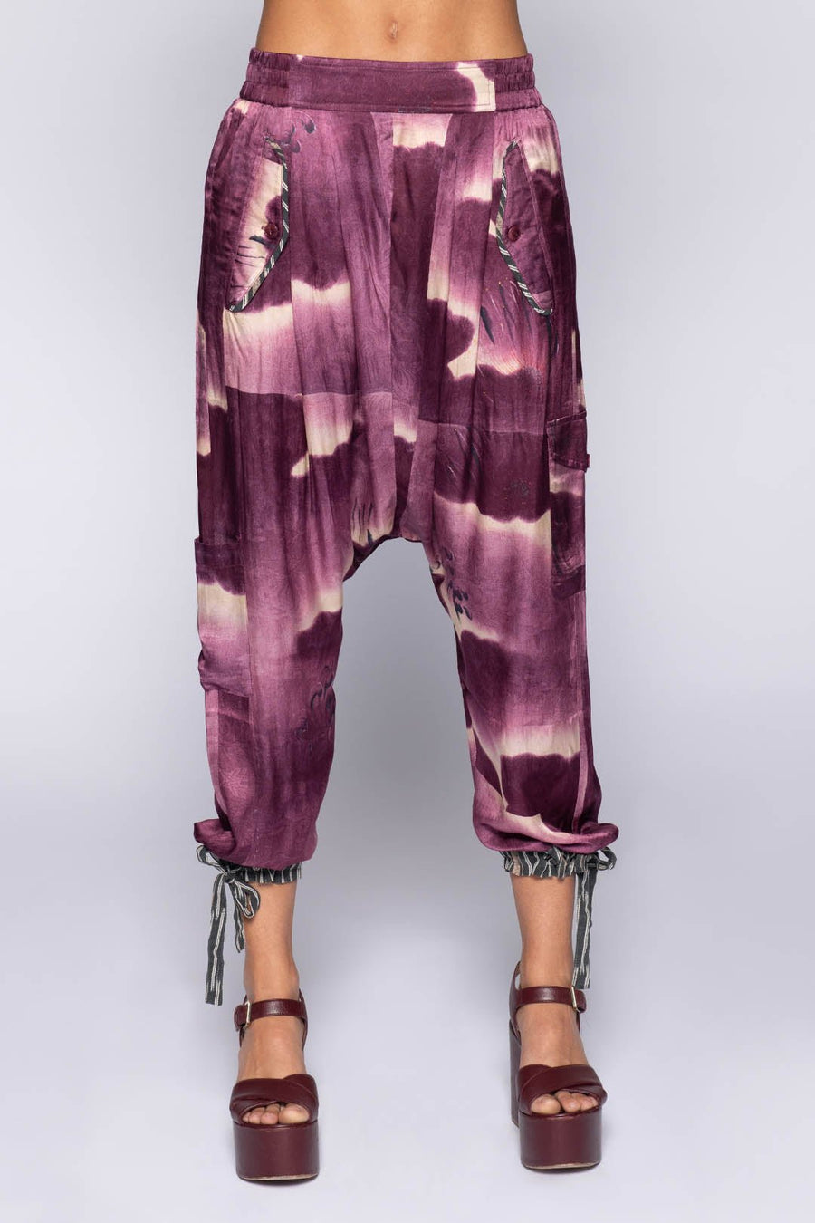 UBUD DROP CROTCH PANT, PLUM - Burning Torch Online Boutique