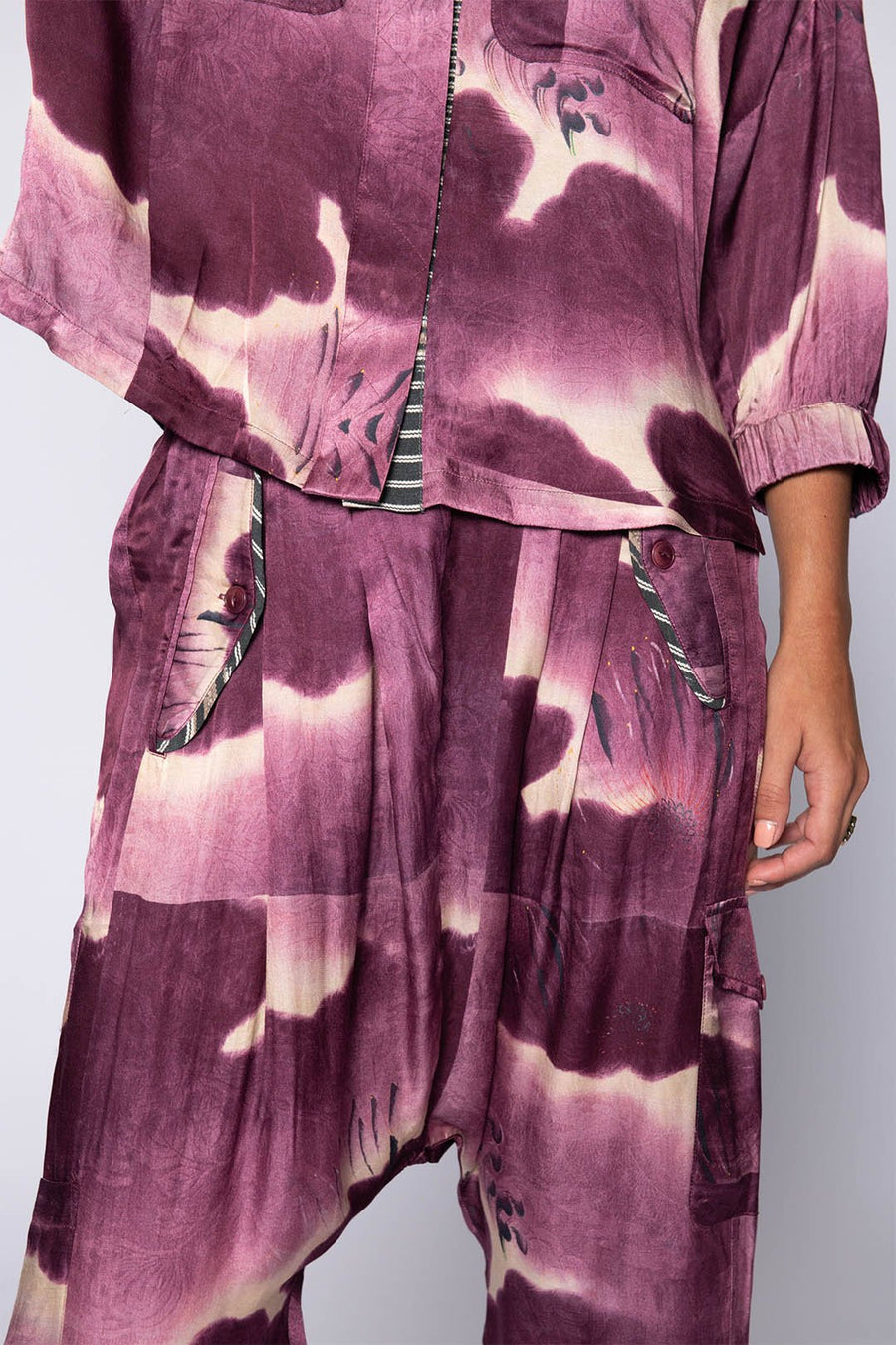 UBUD DROP CROTCH PANT, PLUM - Burning Torch Online Boutique