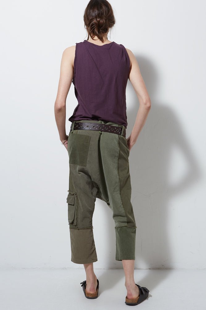 UPCYCLED ARMY HAREM PANT - Burning Torch Online Boutique