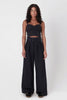 UTILITY HIGH WAISTED WIDE LEG PANT, BLACK - Burning Torch Online Boutique