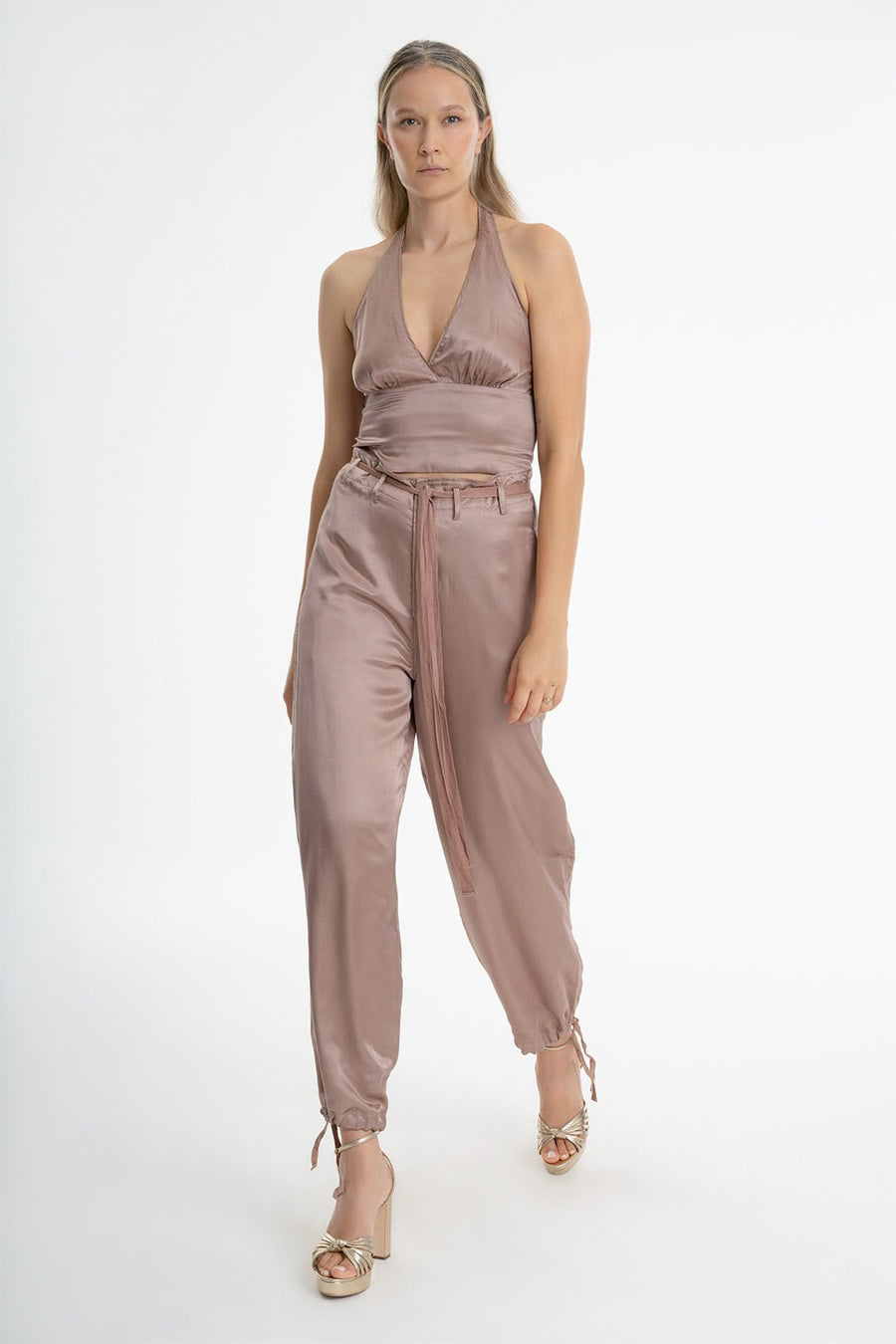 VALENTINE CINCHED PANTS, ORCHID - Burning Torch Online Boutique