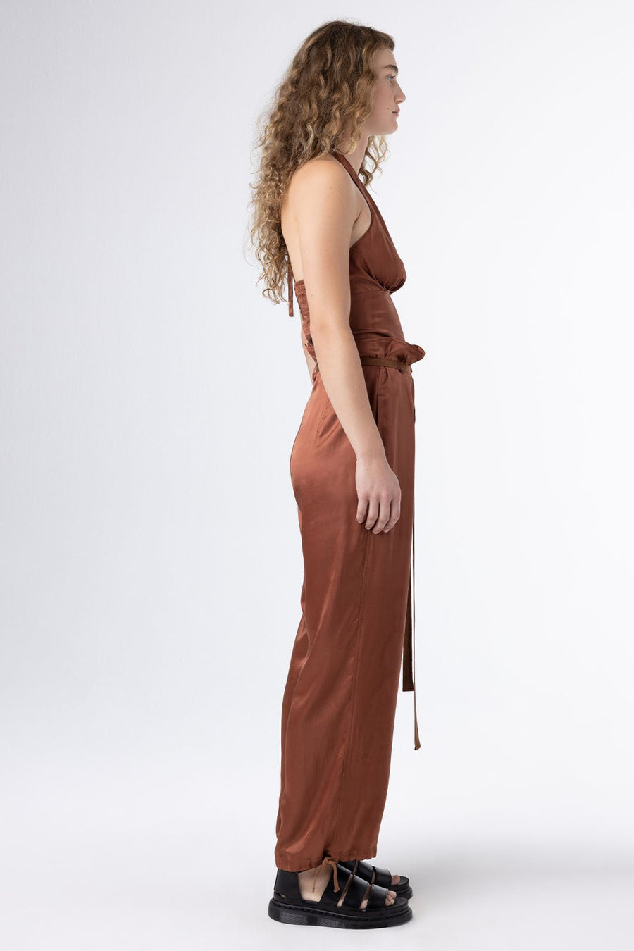VALENTINE CINCHED PANTS, RUST - Burning Torch Online Boutique