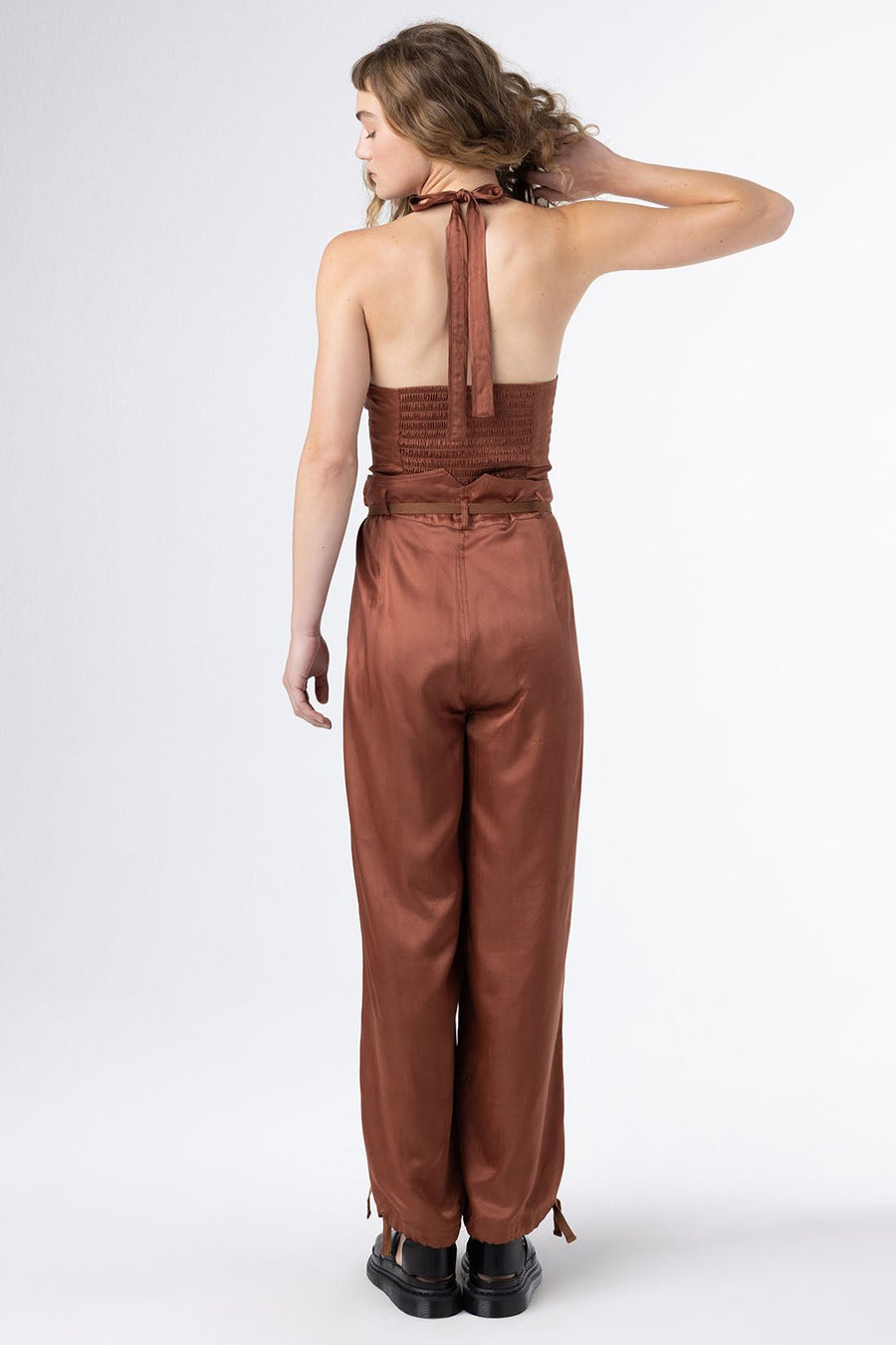 VALENTINE CINCHED PANTS, RUST - Burning Torch Online Boutique