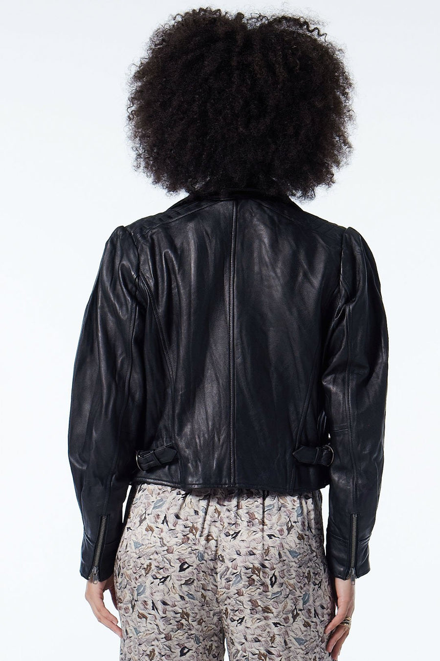 VICTORIAN MOTO LEATHER JACKET, BLACK - Burning Torch Online Boutique