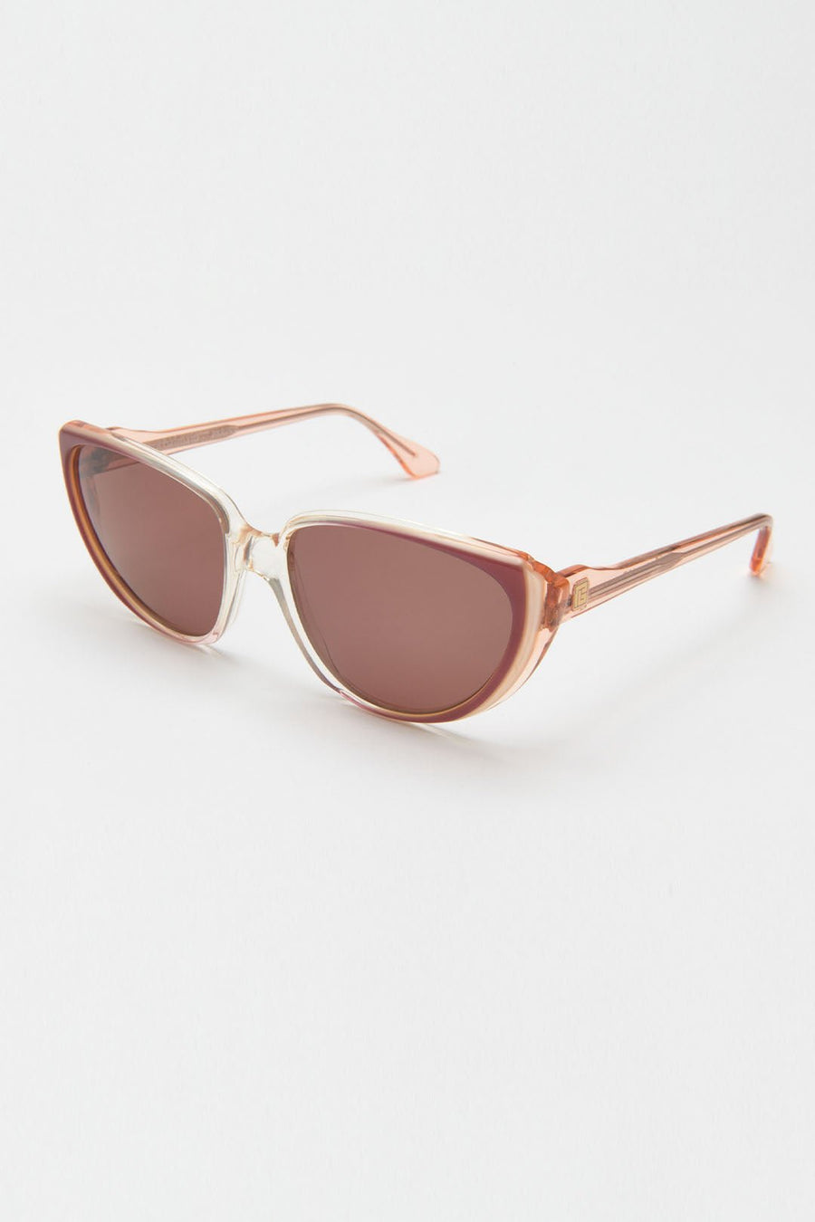 VINTAGE BALMAIN SUNGLASSES, TAUPE - Burning Torch Online Boutique