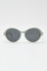 VINTAGE BENETTON SUNGLASSES, WHITE - Burning Torch Online Boutique