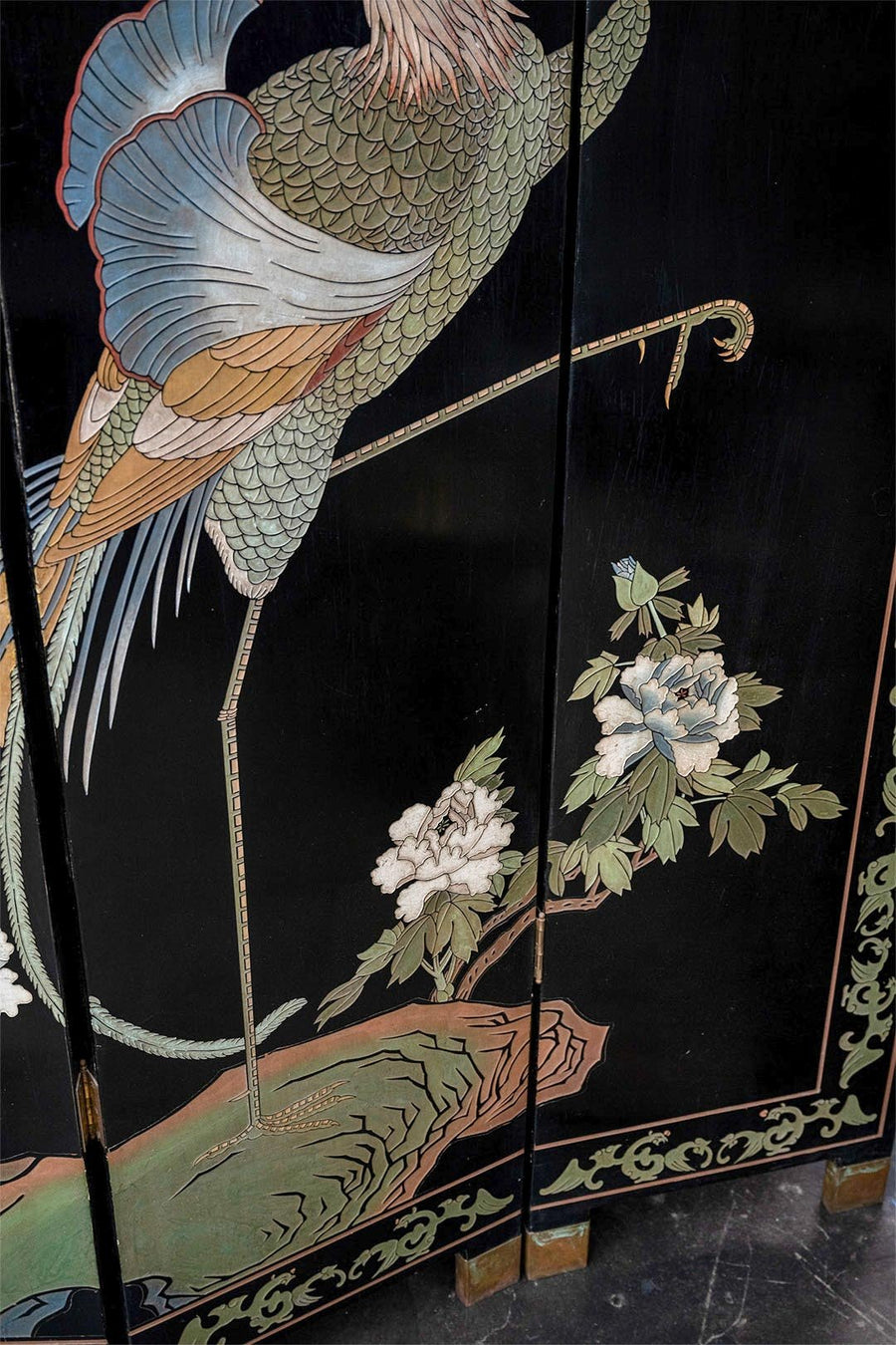 VINTAGE CHINESE SCREEN - Burning Torch Online Boutique