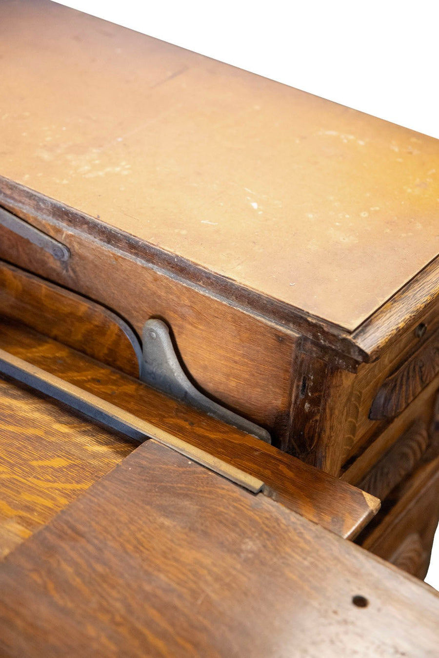 Vintage Horrocks Oak Typewriter Desk - Burning Torch Online Boutique