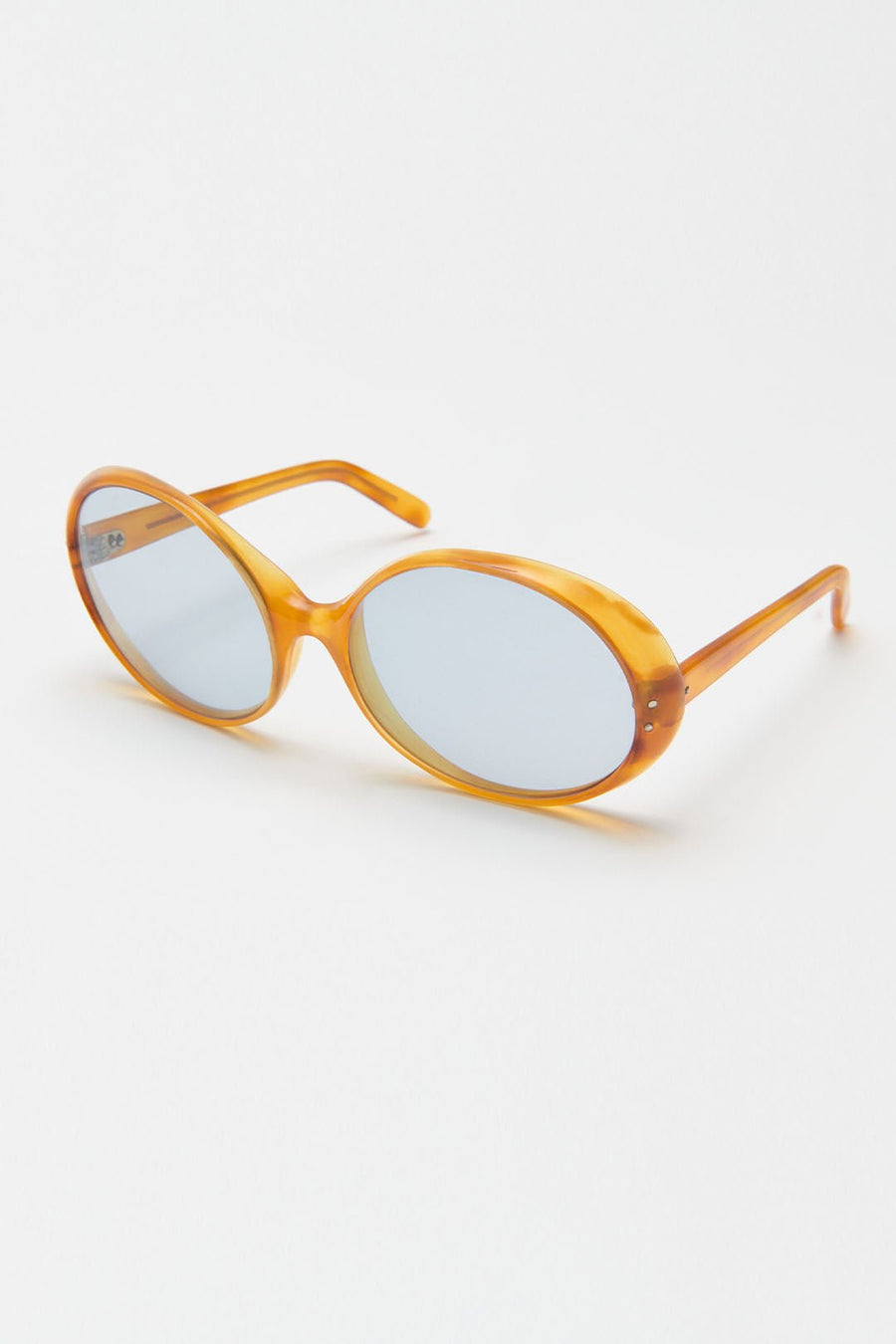 VINTAGE RANDOM OVAL SUNGLASSES, YELLOW - Burning Torch Online Boutique