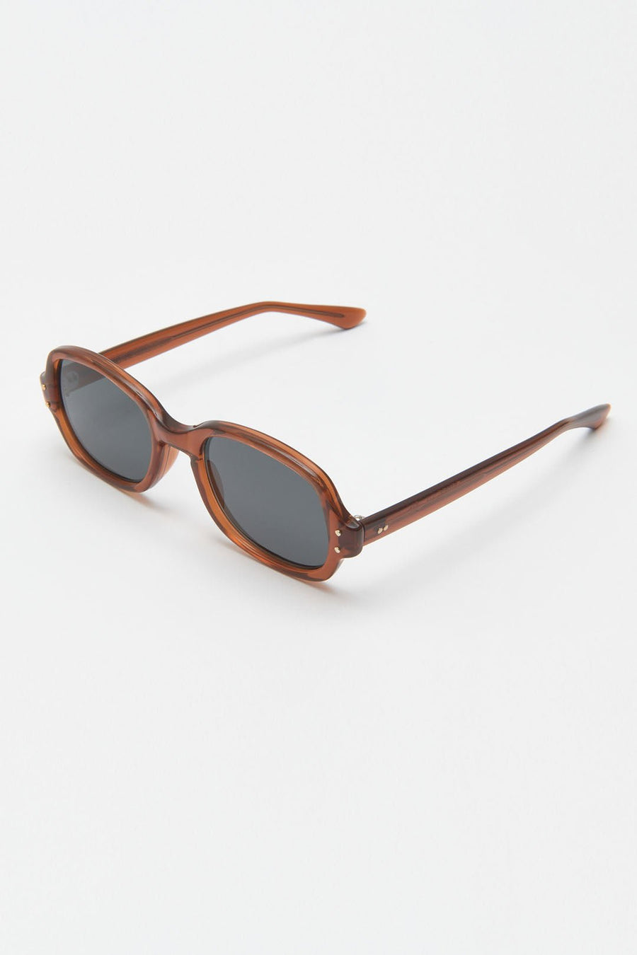 VINTAGE ROMCO OVAL SUNGLASSES, BURGUNDY - Burning Torch Online Boutique
