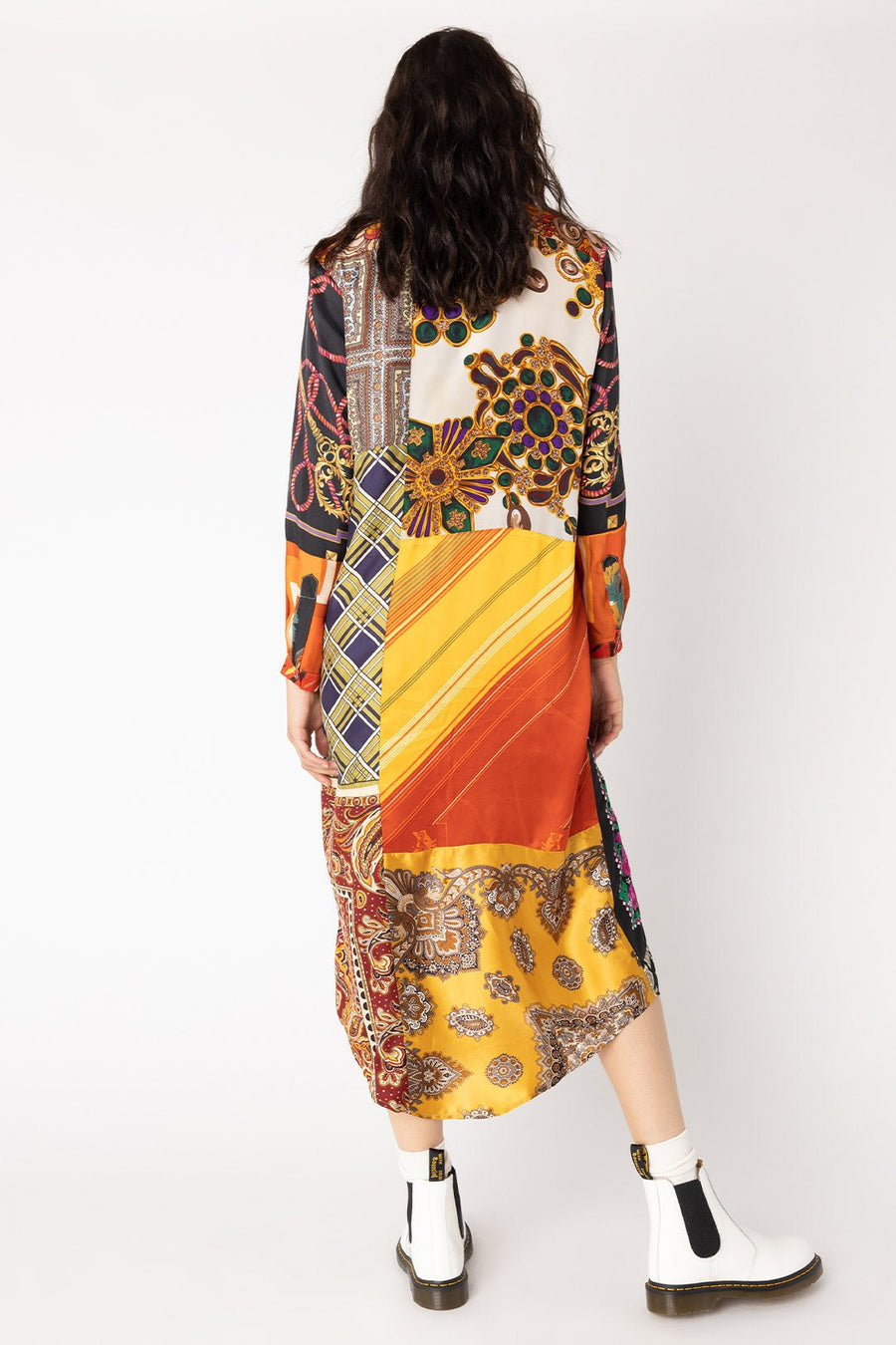 VIVIENNE SHIRTDRESS, MULTI - SAMPLE 30519 - Burning Torch Online Boutique
