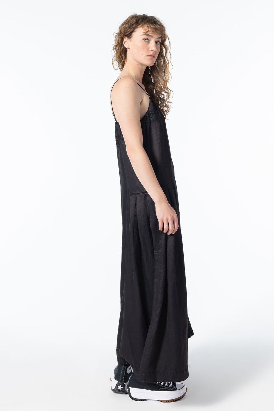 WALLACE DROP WAIST DRESS, BLACK - Burning Torch Online Boutique