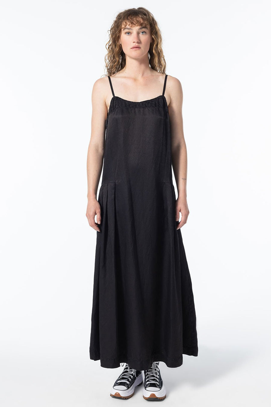 WALLACE DROP WAIST DRESS, BLACK - Burning Torch Online Boutique