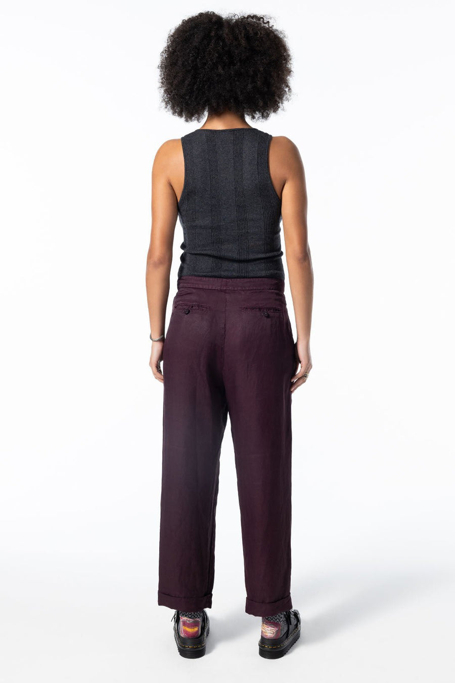 WALLACE TROUSERS, PRUNE - Burning Torch Online Boutique