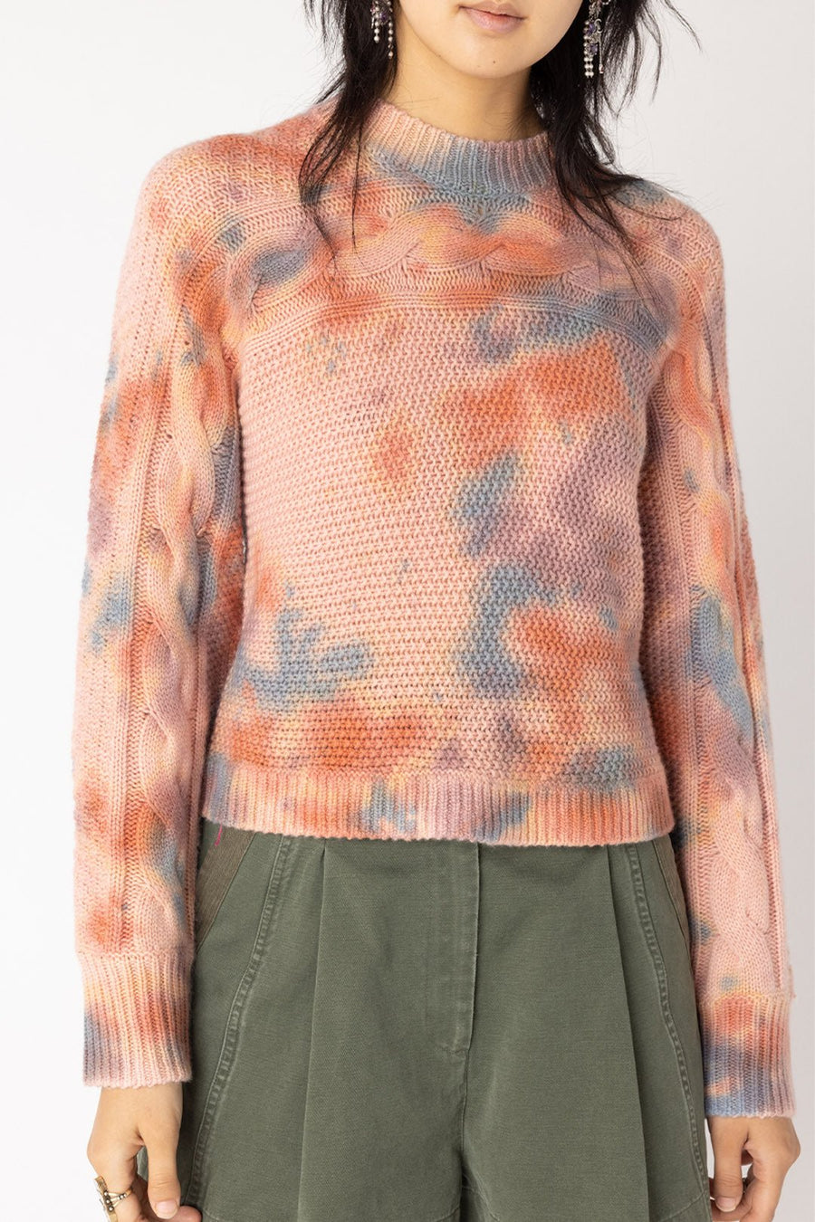 WATERCOLOR CASHMERE SWEATER, SUNRISE - Burning Torch Online Boutique