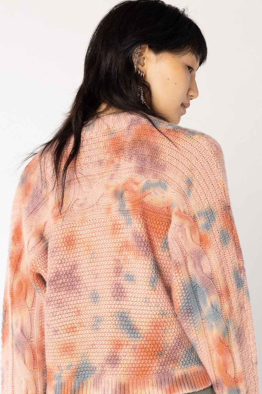WATERCOLOR CASHMERE SWEATER, SUNRISE - Burning Torch Online Boutique