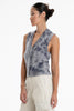 WATERCOLOR CASHMERE VEST, STORM - Burning Torch Online Boutique