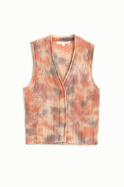 WATERCOLOR CASHMERE VEST, SUNRISE - Burning Torch Online Boutique