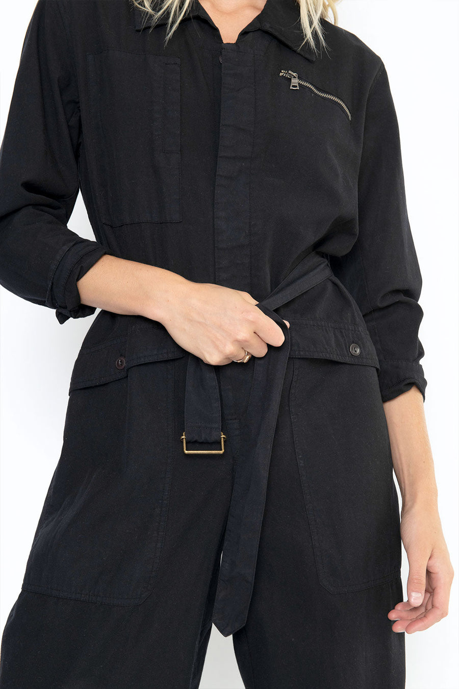 WORKWEAR COVERALL, BLACK - Burning Torch Online Boutique