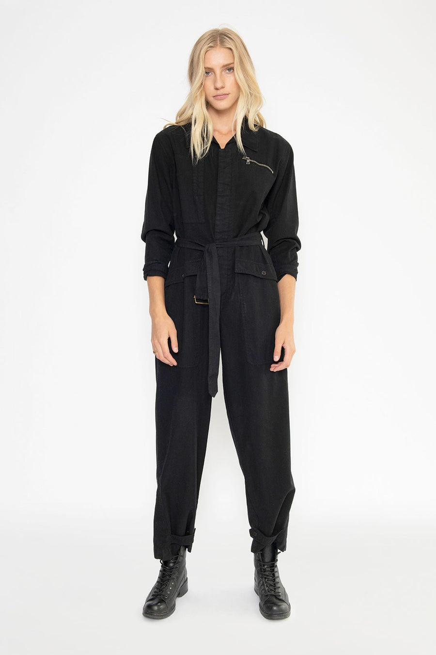 WORKWEAR COVERALL, BLACK - Burning Torch Online Boutique