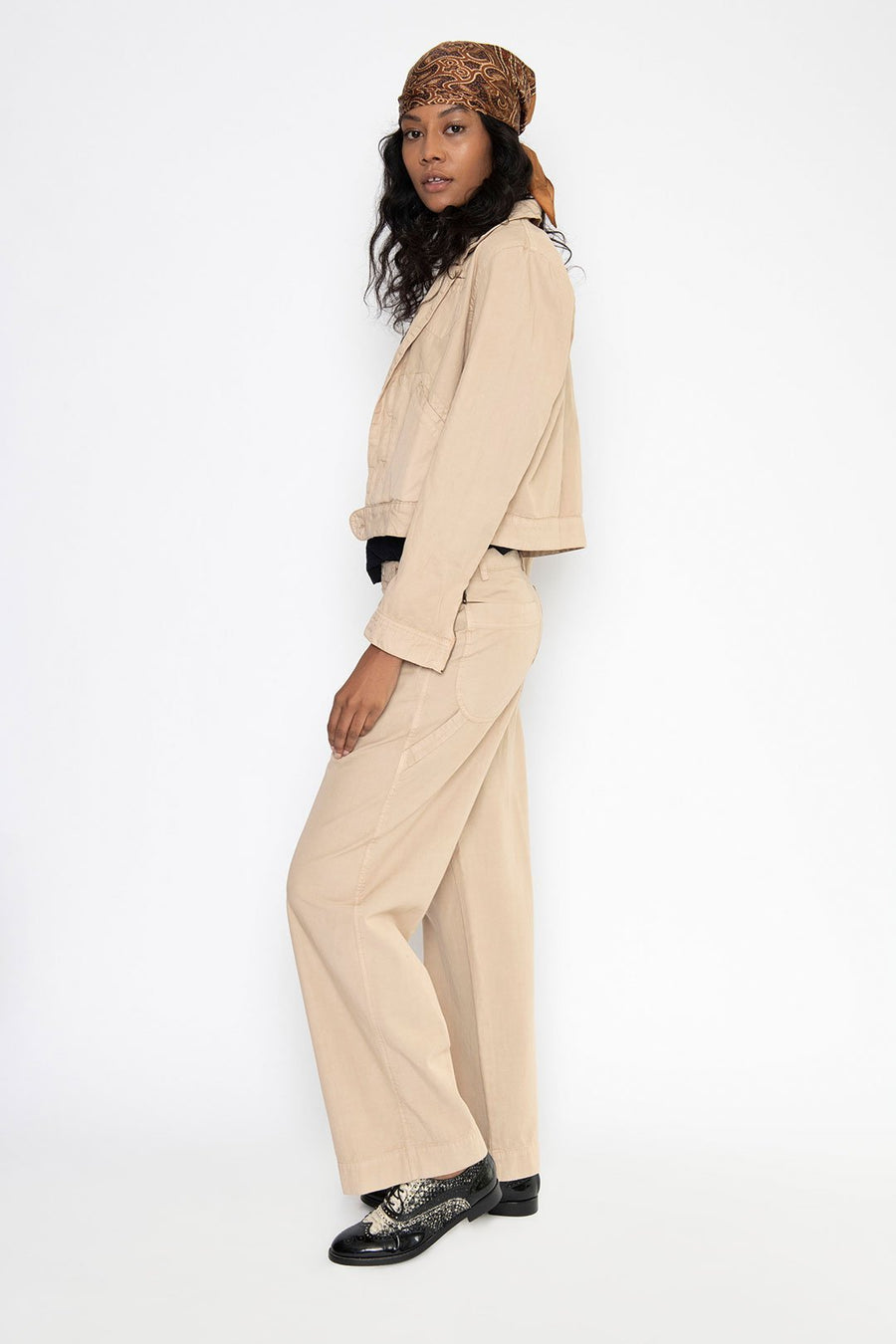 WORKWEAR PANT, PARCHMENT - SAMPLE 10292 - Burning Torch Online Boutique