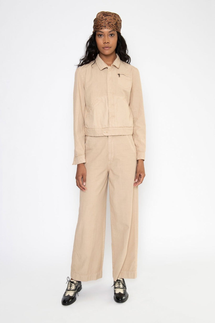 WORKWEAR PANT, PARCHMENT - SAMPLE 10292 - Burning Torch Online Boutique